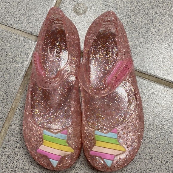 Old navy pink sparkles shoes with star size 9 - Picture 2 of 4